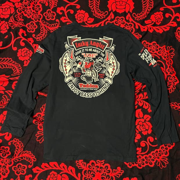 "Devil work" Punk mood Long-sleeve