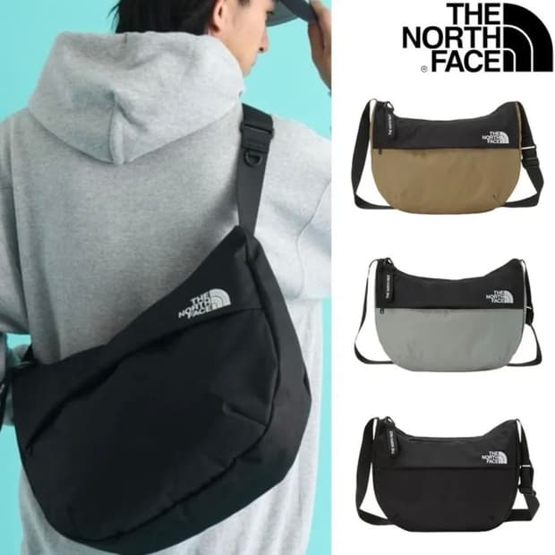 노스페이스 눕시 크로스백 브라운