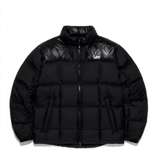 Lee 스퀘어 다운 점퍼 블랙