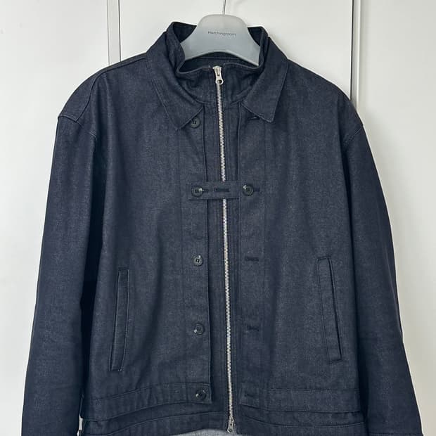 해칭룸 레이어드 데님 자켓