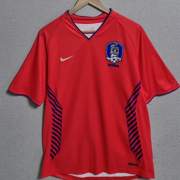 L (100) 나이키 대한민국 국대 레드 기능성 반팔티