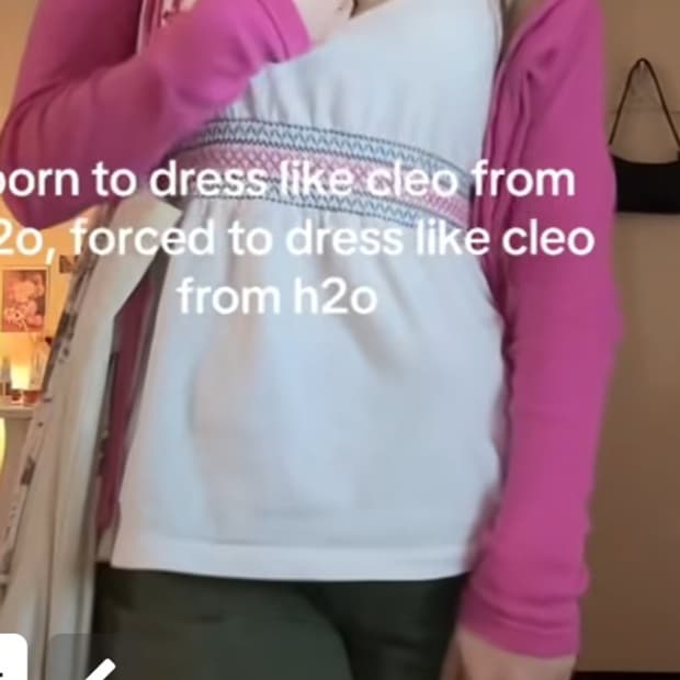 2000s H2O 인어코어 블랙핑크 코디세트 바닷가 해변코디 휴양지룩