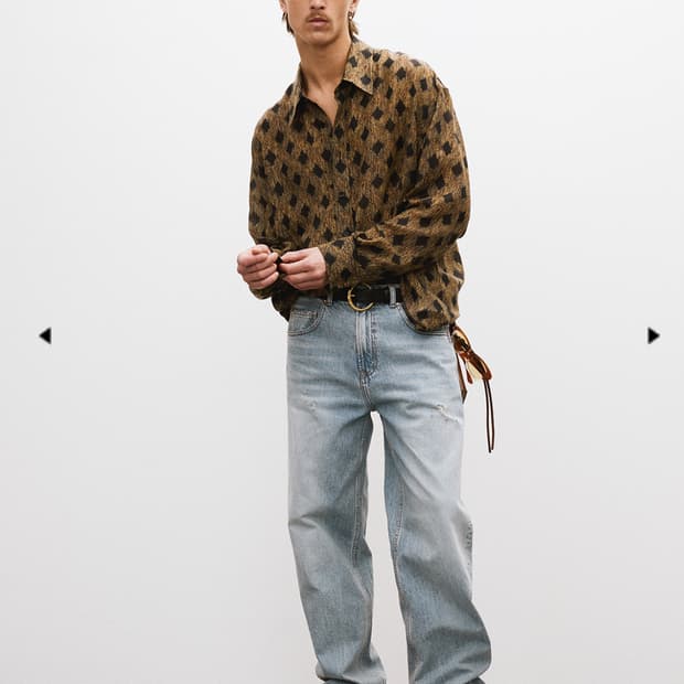 렉토 RECTO DESTROYED DENIM PANTS (LIGHT BL
