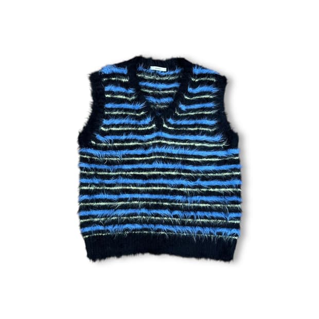 문선 모헤어 니트 조끼