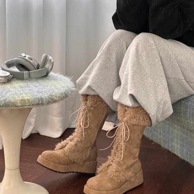 [새상품/택O] 루루서울 Puffy Fur Boots 225