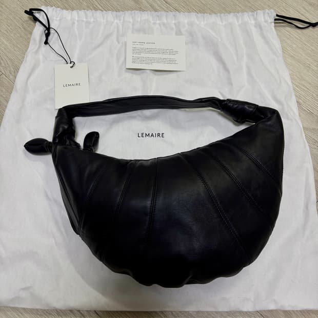 르메르 포춘 크루아상백 라지 블랙