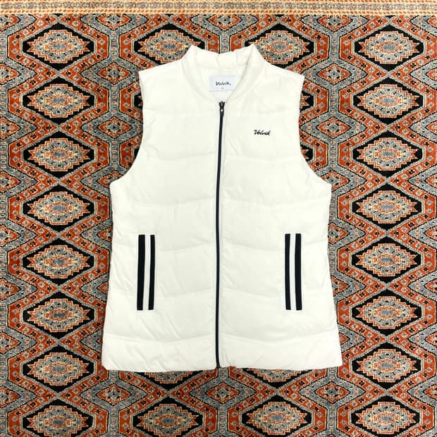 볼빅 화이트 덕다운 패딩조끼 여성S