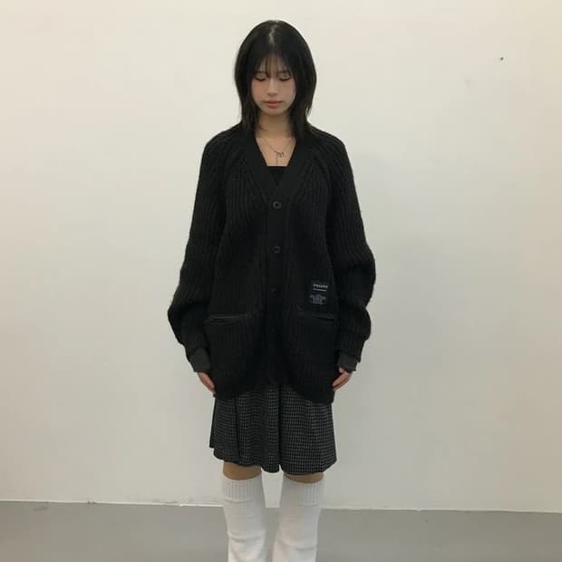 GU x UNDERCOVER Black Knit Cardigan