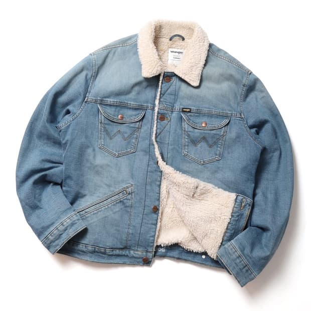 랭글러 Wrangler Sherpa Denim Trucker  