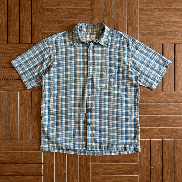 Gotariku Sport check cotton 1/2 shirts