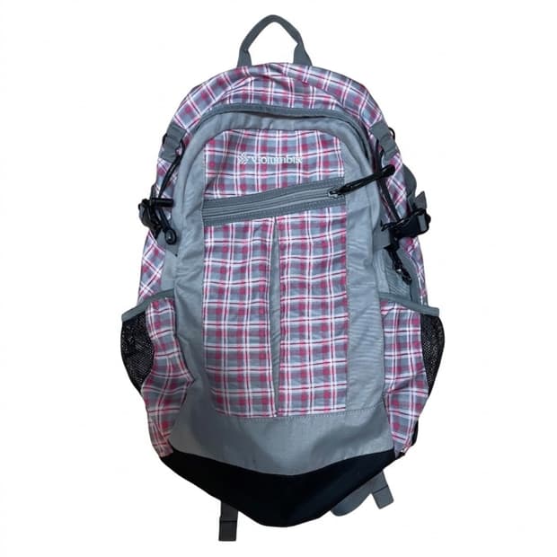 컬럼비아 체크 패턴 백팩