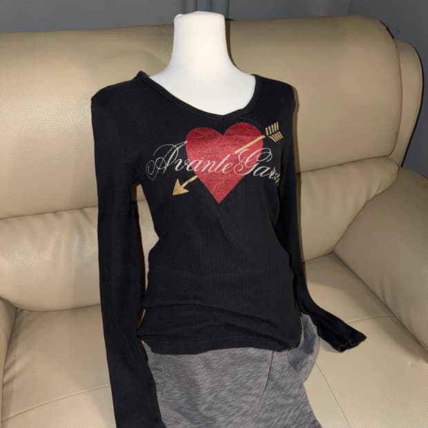 y2k printing detail long sleeve