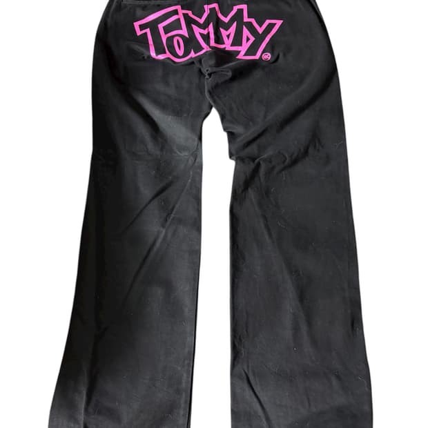 타미 힐피거 프린팅 코튼 팬츠