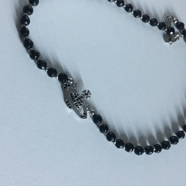 비비안웨스트우드 목걸이 블랙펄 초커