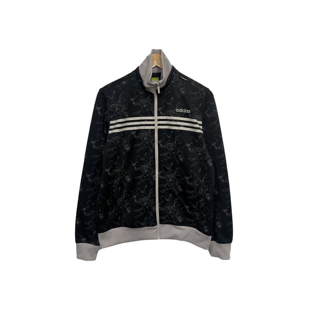 아디다스 Y2K 빈티지 그래픽 트랙 집업 져지
