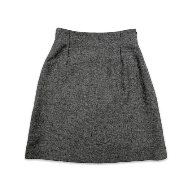 빈티지 Gianni Versace 그레이 미디 스커트