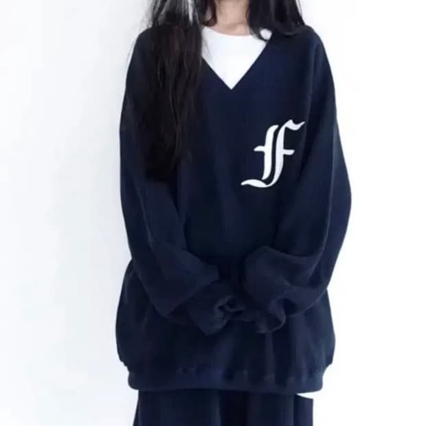 샵페어리 waffle boxy MTM (navy)