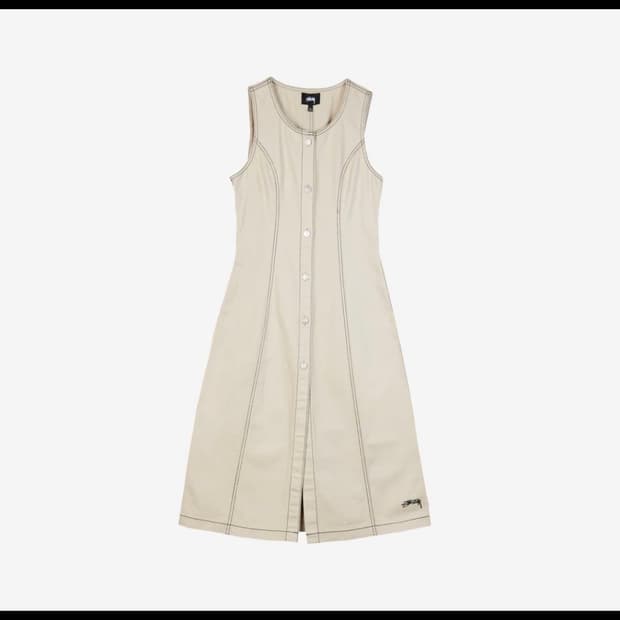 STUSSY 스투시 데님 아이보리 원피스