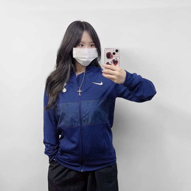 나이키 토트넘 트랙탑 져지 네이비