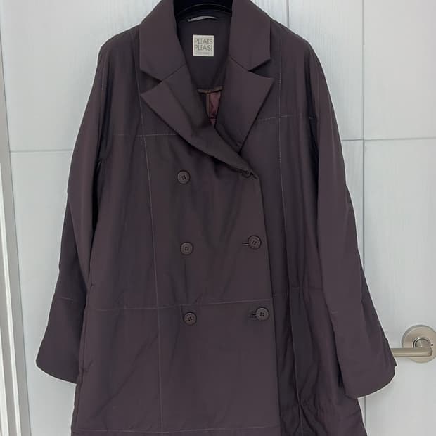  이세이미야케 플리츠 플리즈 이세이 미야케 더블 패딩코트 55,66 정품