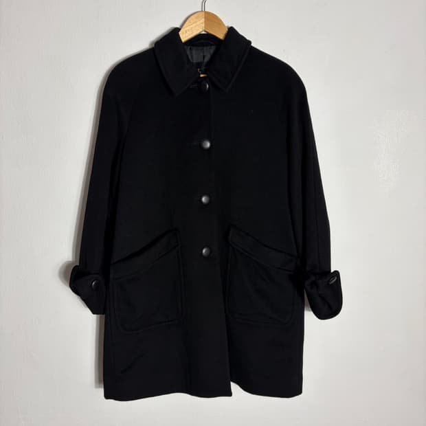 JPN 발레 캐시미어 100% 블랙 코트(M)