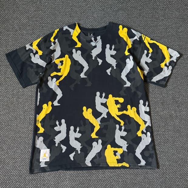 AIR JORDAN 바스켓볼 카모 그래픽 빈티지 티셔츠 (105-110)