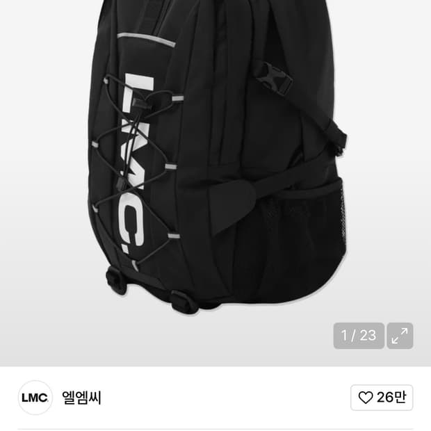 엘엠씨 LMC 시스템 백팩 블랙