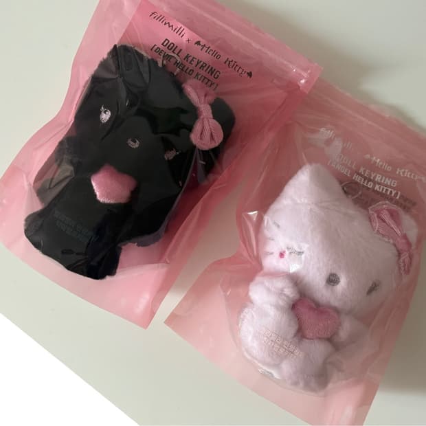 필리밀리 헬로키티 인형 키링 천사 악마 일괄