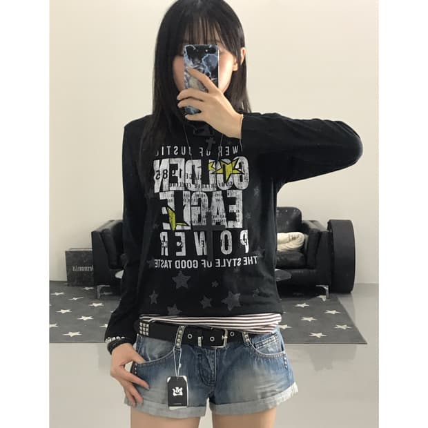 Jpn Y2k Graphic Long Sleeve T-Shirts