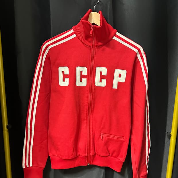 아디다스 CCCP 트랙탑 져지 레드 S