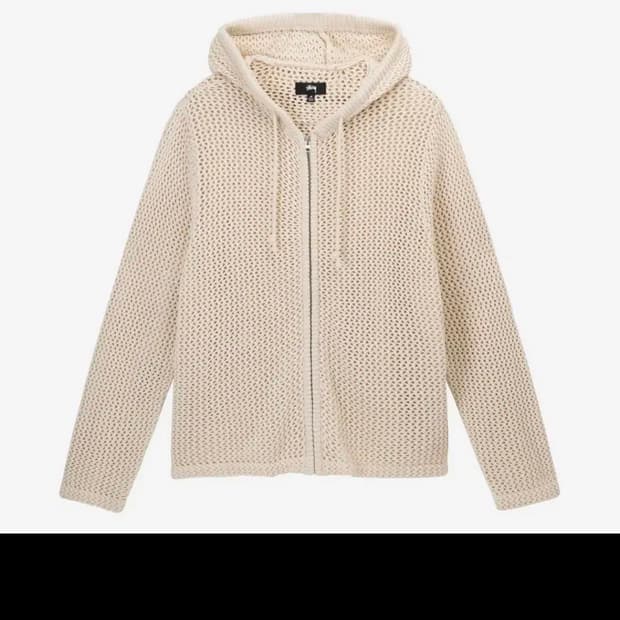 STUSSY 메쉬 후드집업