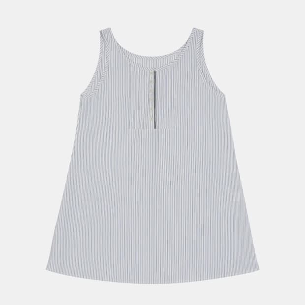 오헤시오 PINTUCK LAYERED MINI DRESS, STRIPE