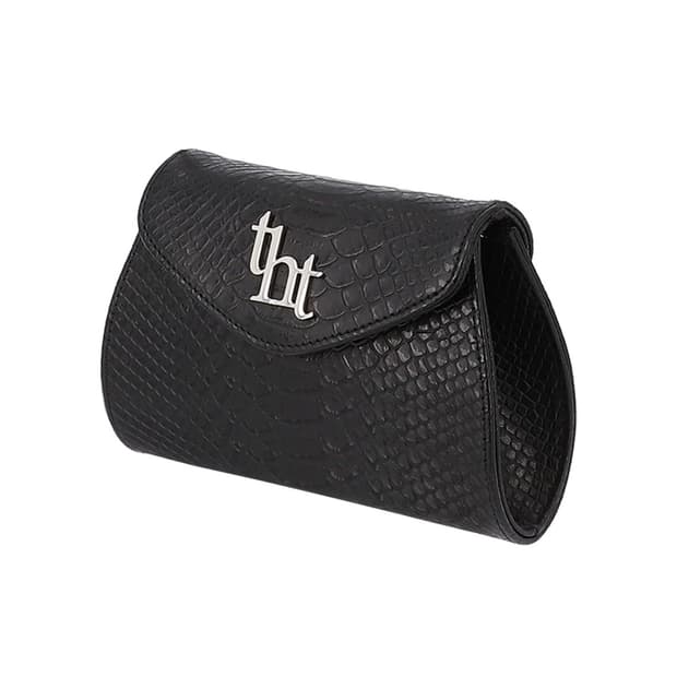 threetimes Mini moon bag black