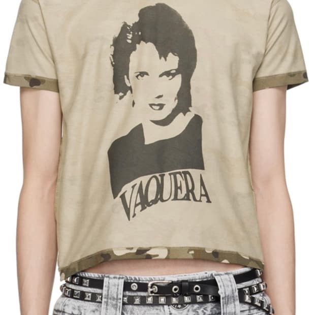Vaquera camo insideout t shirt L