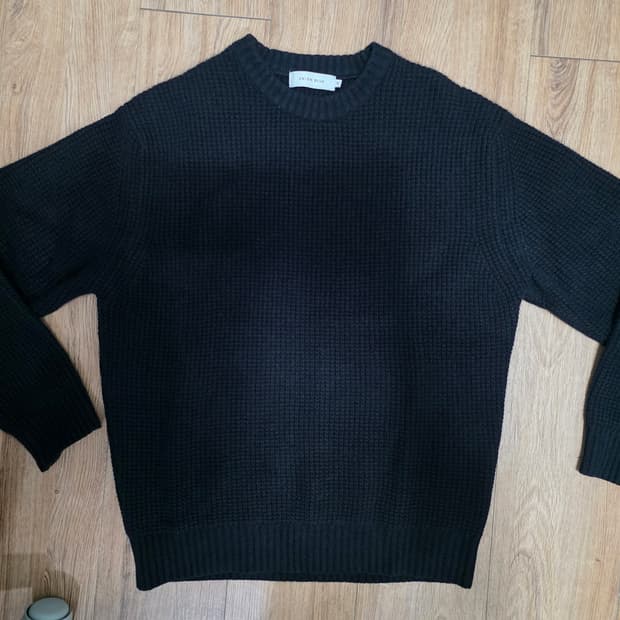 유니온블루 폭스 와플 스웨터 블랙 XL