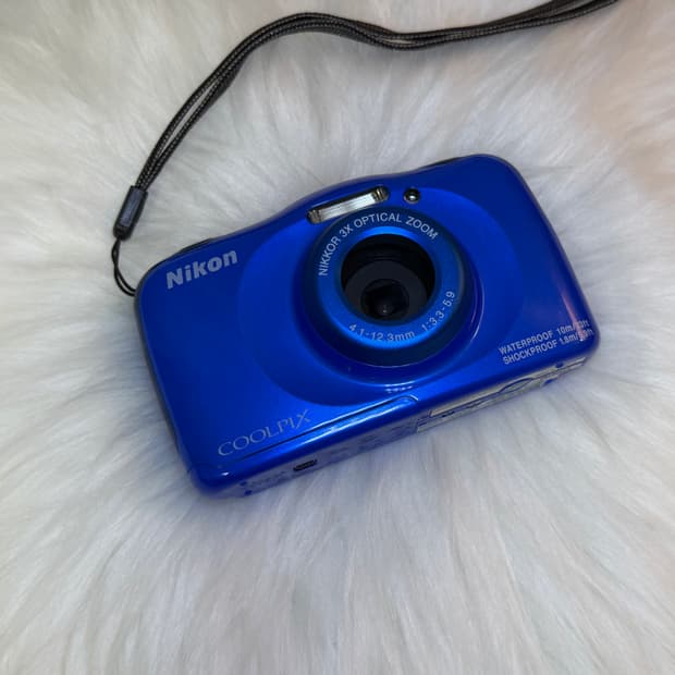 💧방수카메라) 니콘 쿨픽스 W100 파랑 💙