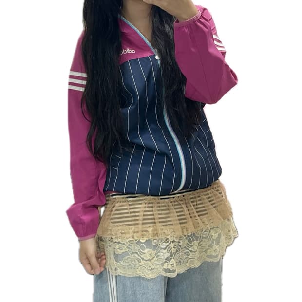 아디다스 스트라이프 바람막이 꾸안꾸