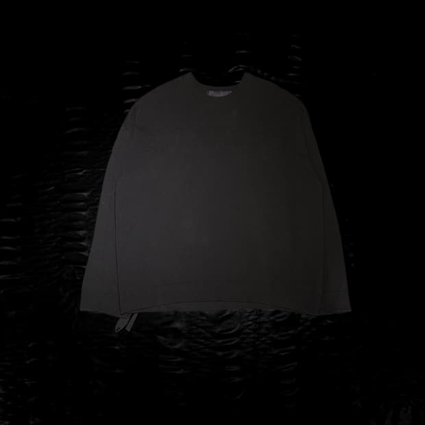 준지 스트랩 니트 블랙