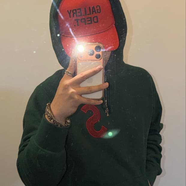 슈프림 다크그린 후드