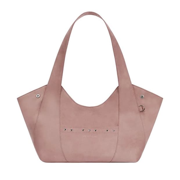 버던 투웨이 핑크 스웨이드 백 