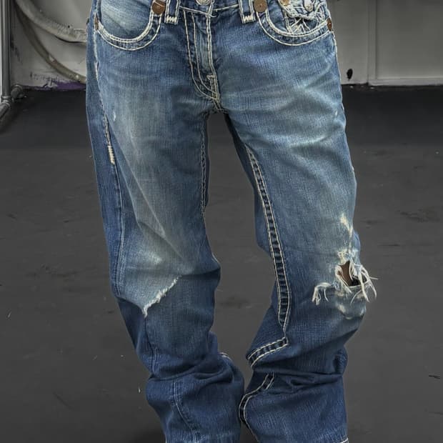 트루릴리전 조이 슈퍼티 데님팬츠