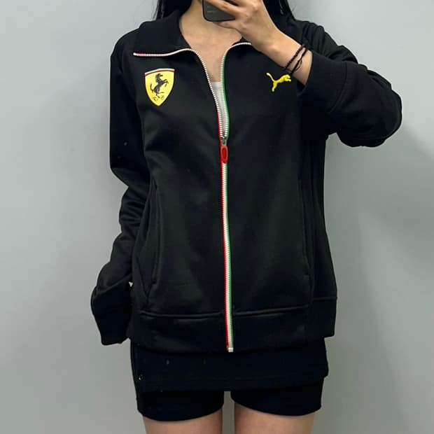 푸마 페라리 블랙 트랙 져지