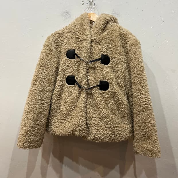 게스 에코퍼 후드 더플 자켓 S