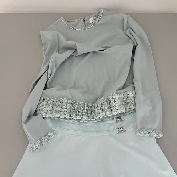 민트 플라워 티 mint flower t shirt