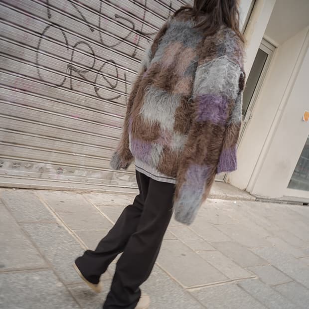 [퍼버즈] Brushed Jacquard Knit Cardigan