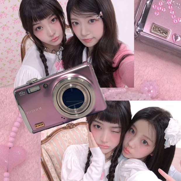 [상태좋음/아일릿디카] 후지필름 파인픽스 F80EXR 카메라 핑크