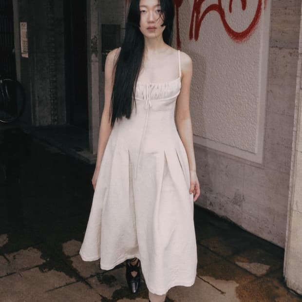 누아믹 Levé 코튼 자가드 원피스 s