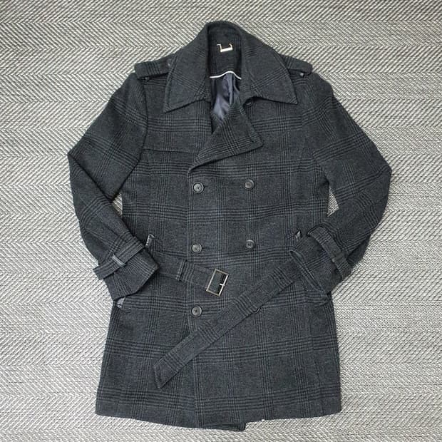 앤드지 더블버튼 울 하프코트 남자105