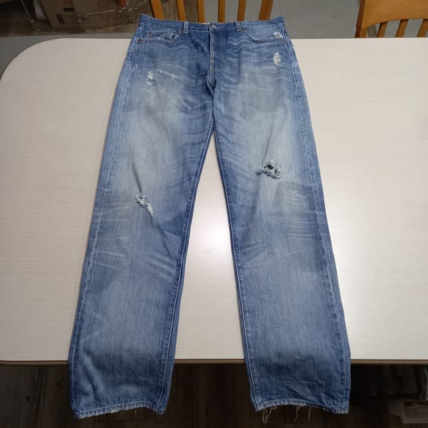 34 리바이스501 1966에디션 데미지워싱 일자진 34-567