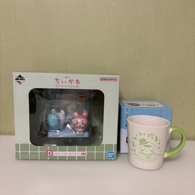 치이카와 쿠지 온천 D상 + 쿠리 눈사람 머그컵 일괄판매